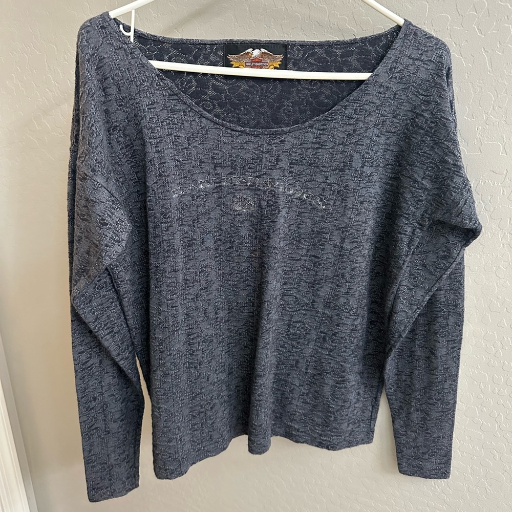 Women’s Harley Davidson T-Shirt Long Sleeve Size L